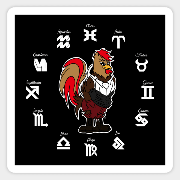 Year of the Rooster Chinese Zodiac Animal Sticker by standwithnzy